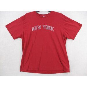 Old Navy Red New York Graphic T-Shirt‎ XL Cotton